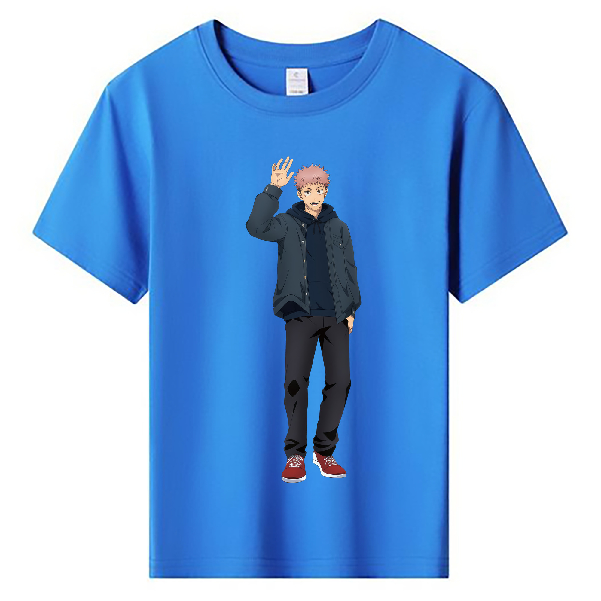 （画像用） 呪術廻戦 Jujutsu Kaisen 綿100％キッズTシャツ（フロントプリント）